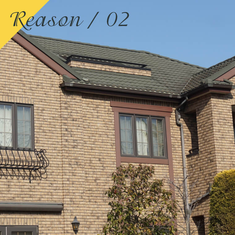 ワンランク上質の塗料でオシャレな外観に！